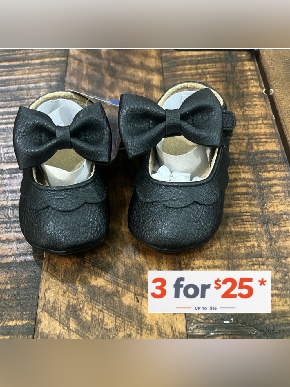 Black Bow Kids Shoes